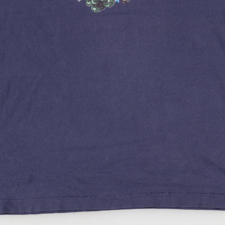 90'S Fruit of the Loom Back Print College T-Shirt Made in USA Men's L Vintage /eaa464113