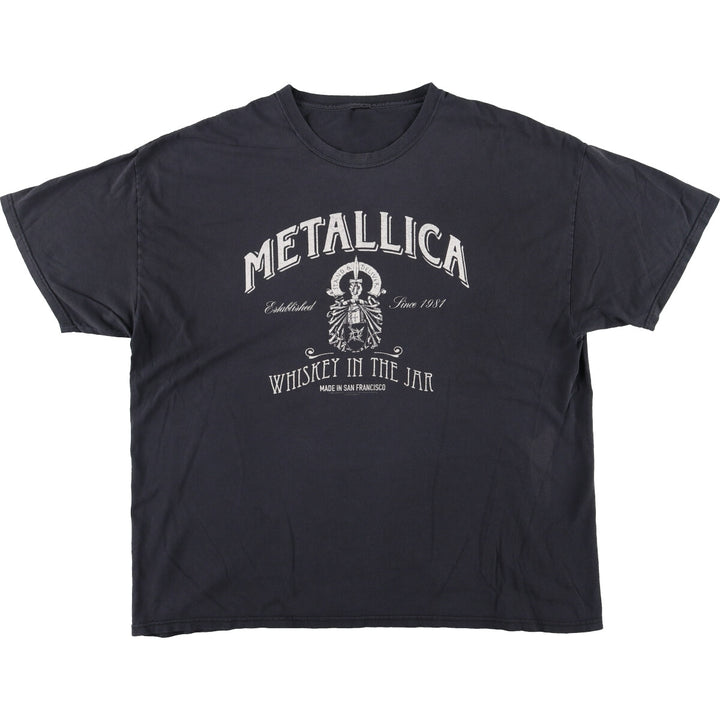 00'S METALLICA whiskey in the jar band t-shirt, band tee, men's XXL /eaa464133