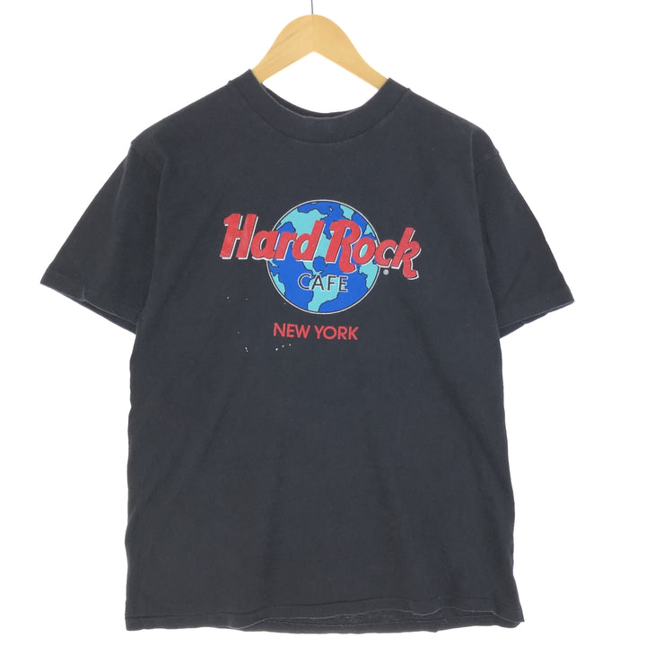 90'S HARD ROCK CAFE NEW YORK Advertising T-shirt Made in USA Men's L Vintage /eaa464149