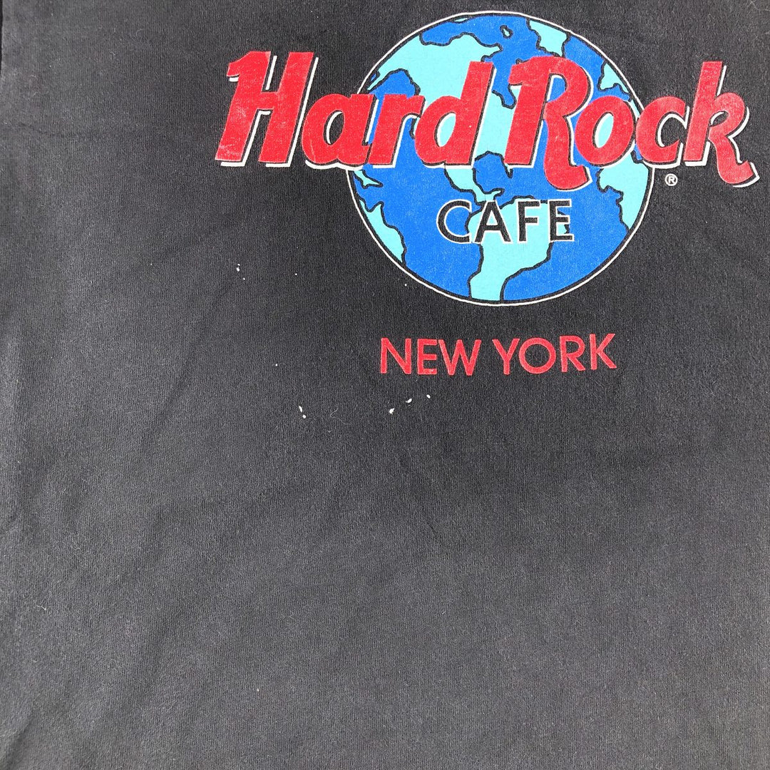 90'S HARD ROCK CAFE NEW YORK Advertising T-shirt Made in USA Men's L Vintage /eaa464149