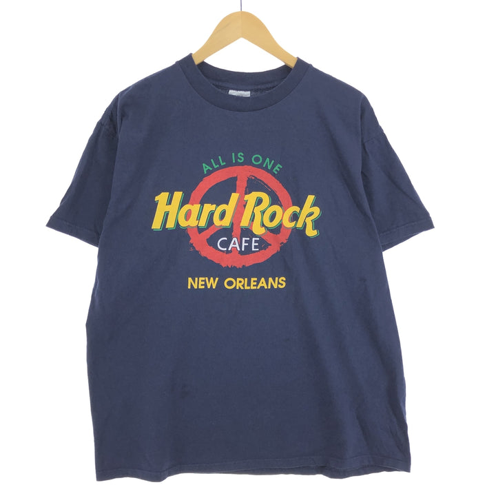 90'S HARD ROCK CAFE NEW ORLEANS Advertising T-shirt Made in USA Men's L Vintage /eaa464150