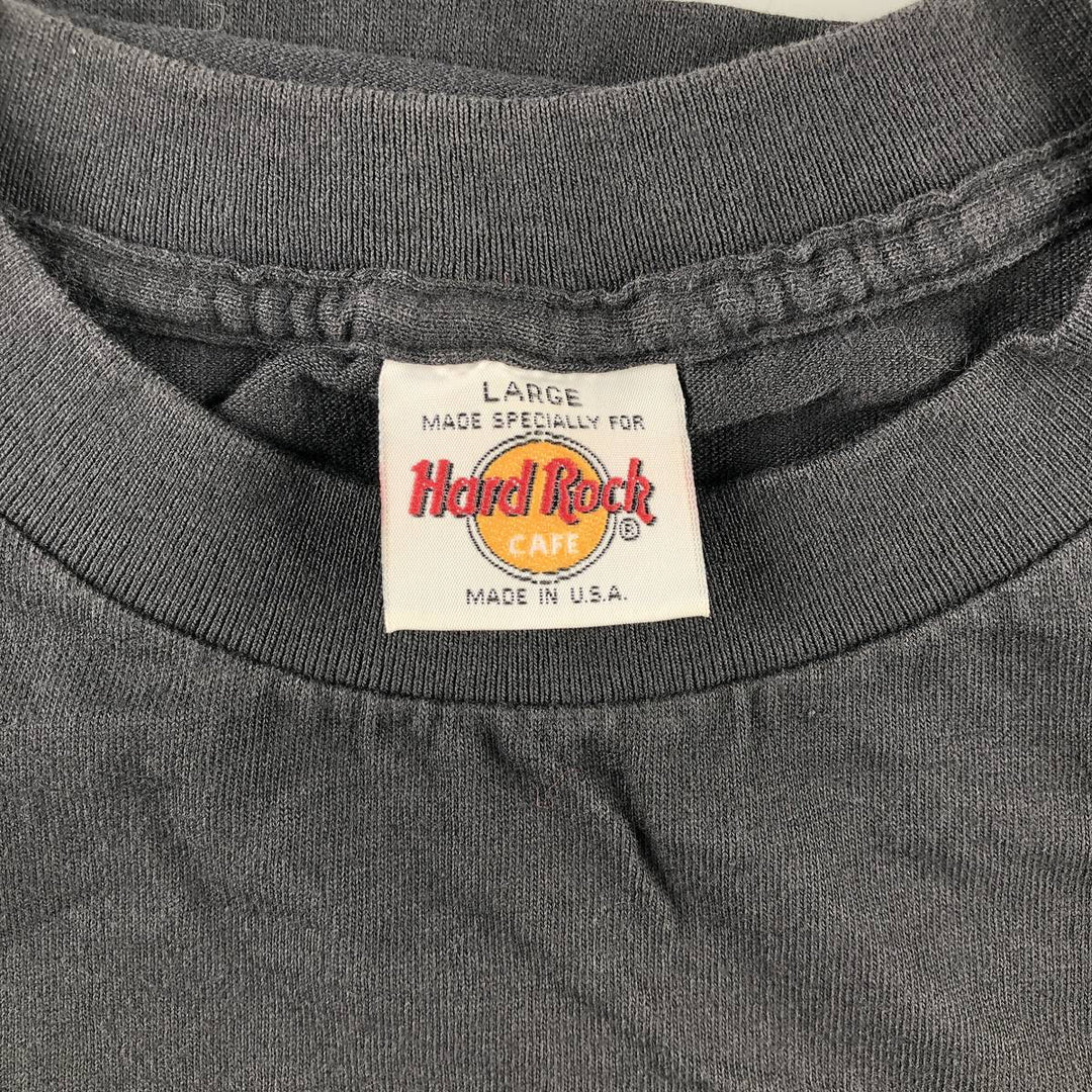 90'S HARD ROCK CAFE ORLANDO Back Print Advertising T-Shirt Made in USA Men's L Vintage /eaa464154