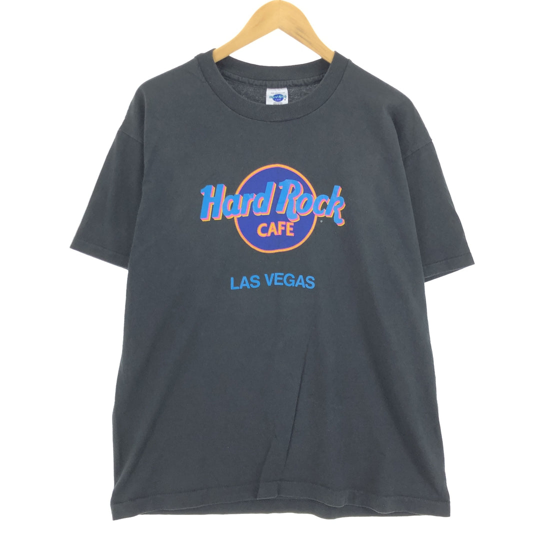 90'S HARD ROCK CAFE LAS VEGAS Advertising T-shirt Made in USA Men's XL Vintage /eaa464156