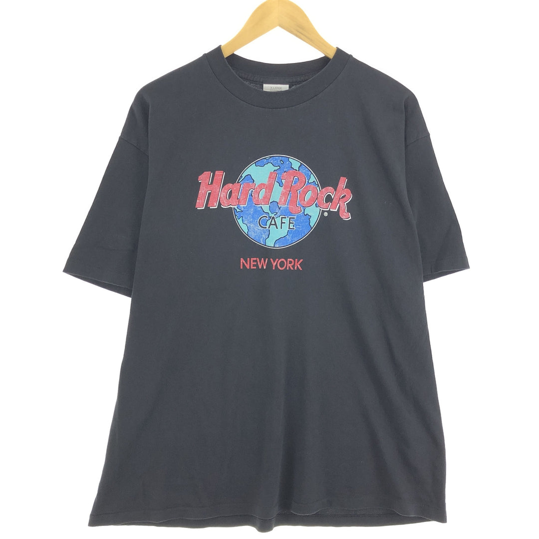 90'S HARD ROCK CAFE NEW YORK Advertising T-shirt Made in USA Men's XL Vintage /eaa464159