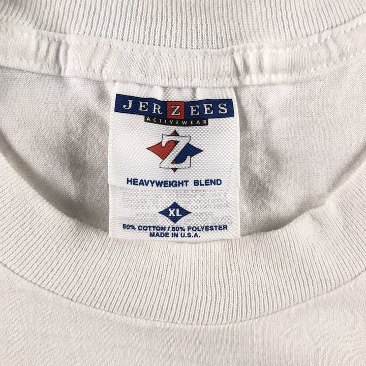 90s~00'S Jerseys PLASTICS PENN COLLEGE Advertising T-shirt Made in USA Men's XL Vintage /eaa464167