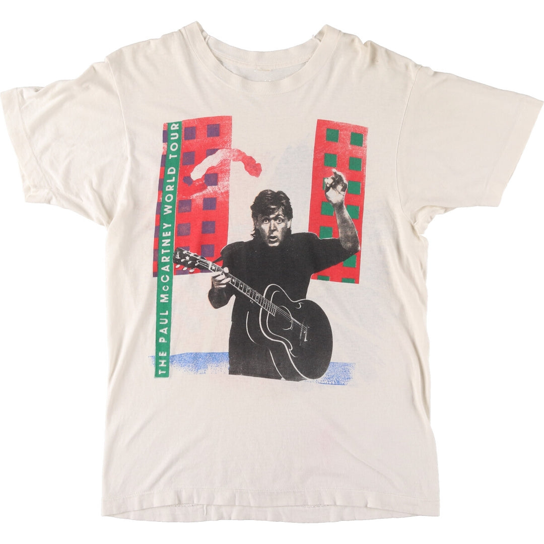 80'S PAUL McCARTNEY Band T-shirt, Women's L size, Vintage / eaa464190