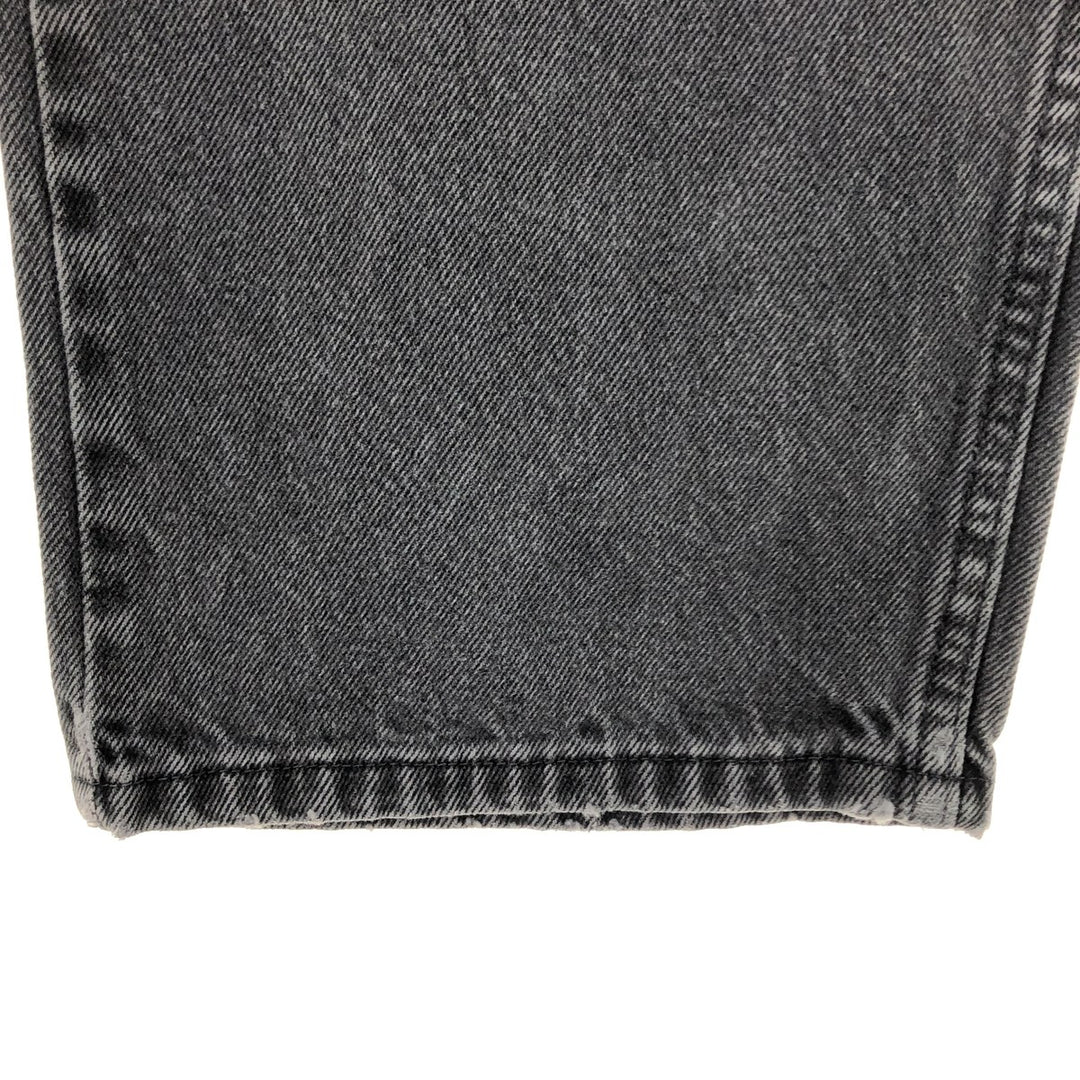 Wrangler RELAXED FIT Black Denim Straight Denim Pants Men's w36 cotton black type Vintage Second Hand
