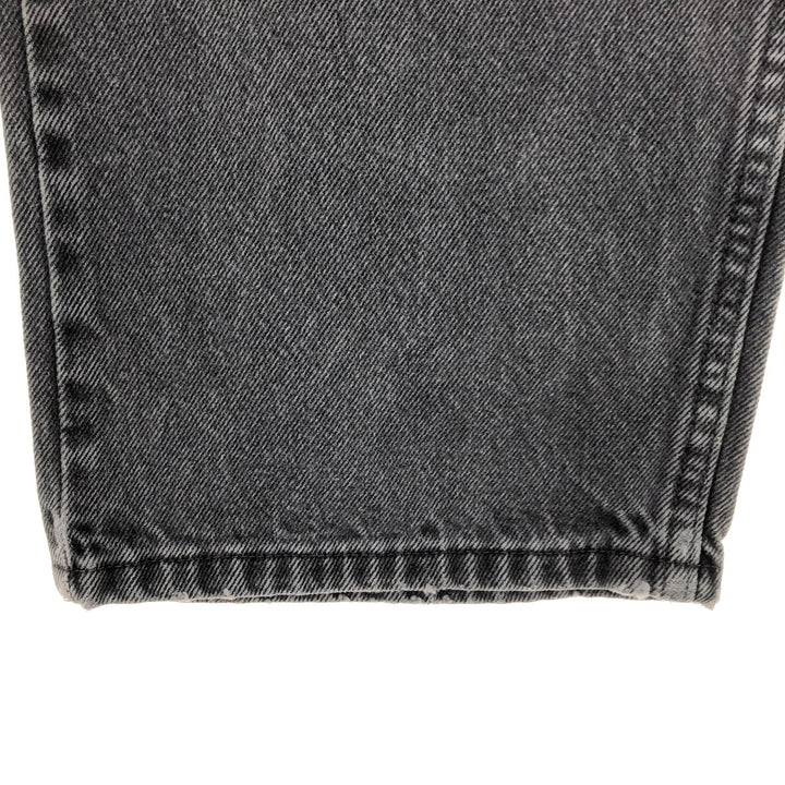 Wrangler RELAXED FIT Black Denim Straight Denim Pants Men's w36 cotton black type Vintage Second Hand