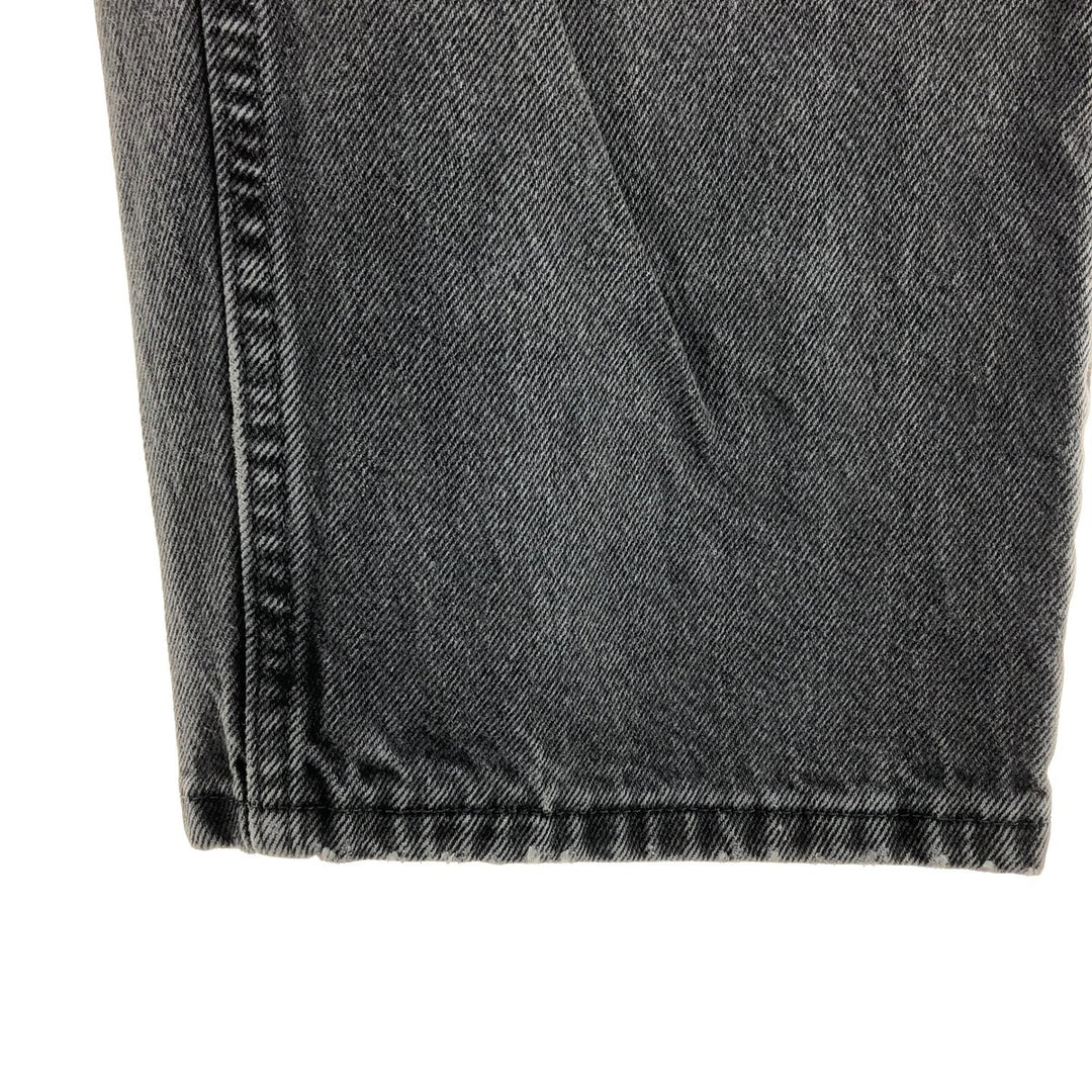 Wrangler RELAXED FIT Black Denim Straight Denim Pants Men's w36 cotton black type Vintage Second Hand