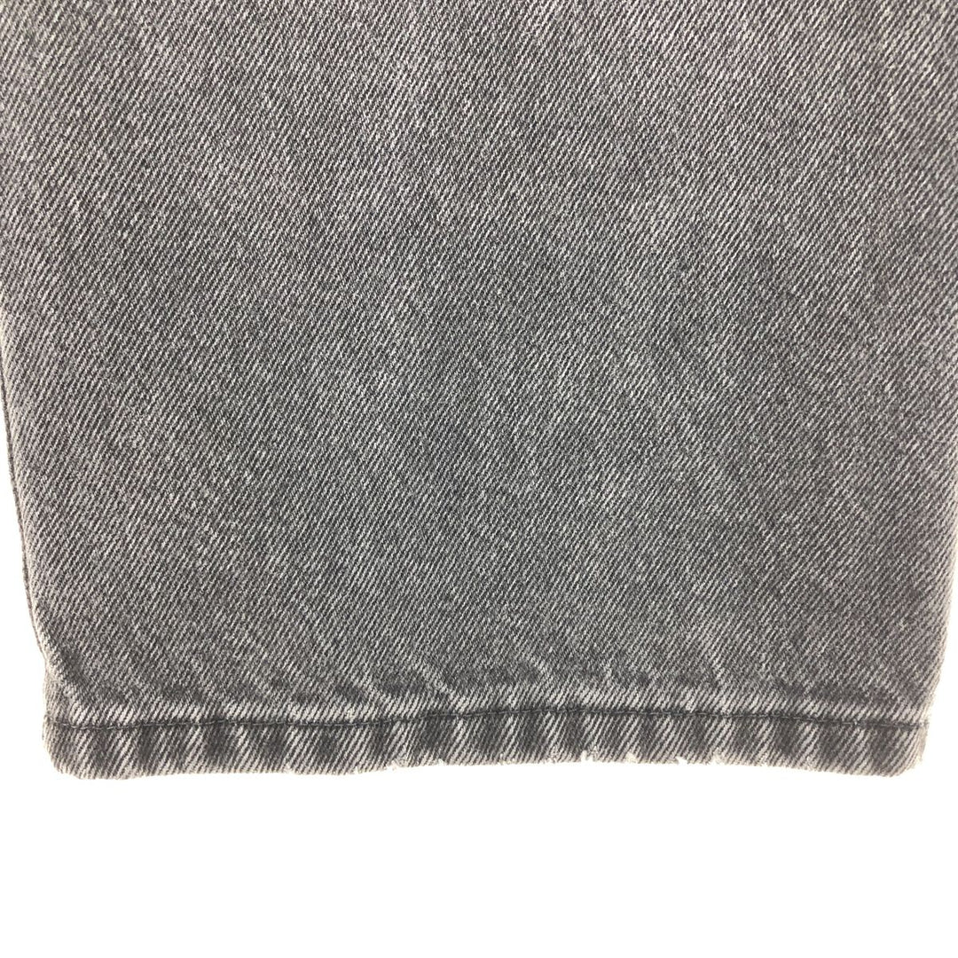 Wrangler RELAXED FIT Black Denim Straight Denim Pants Men's w36 cotton black type Vintage Second Hand