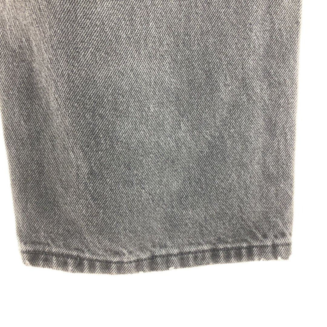 Wrangler RELAXED FIT Black Denim Straight Denim Pants Men's w36 cotton black type Vintage Second Hand