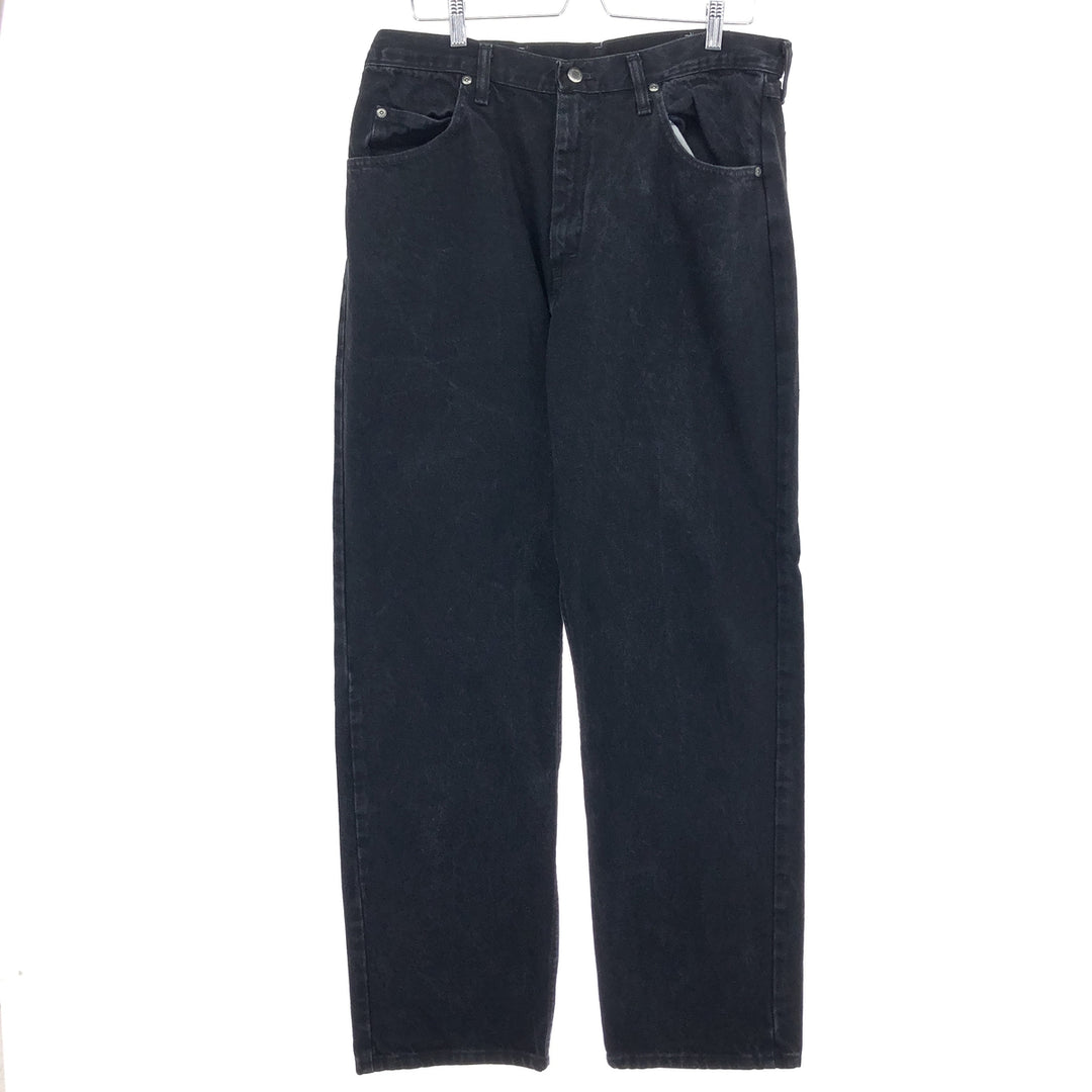 Wrangler Black Denim Straight Denim Pants Men's W36 cotton black type Vintage Second Hand