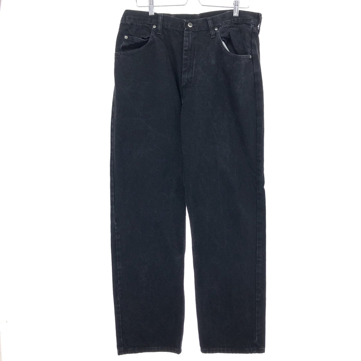 Wrangler Black Denim Straight Denim Pants Men's W36 cotton black type Vintage Second Hand