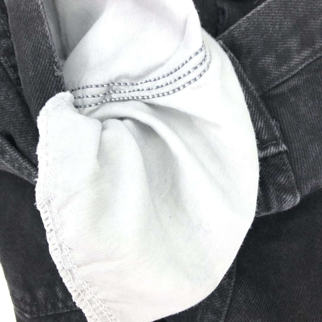 Wrangler Black Denim Straight Denim Pants Men's W36 cotton black type Vintage Second Hand