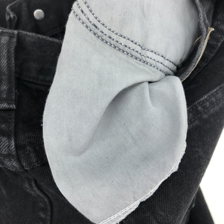 Wrangler Black Denim Straight Denim Pants Men's W36 cotton black type Vintage Second Hand