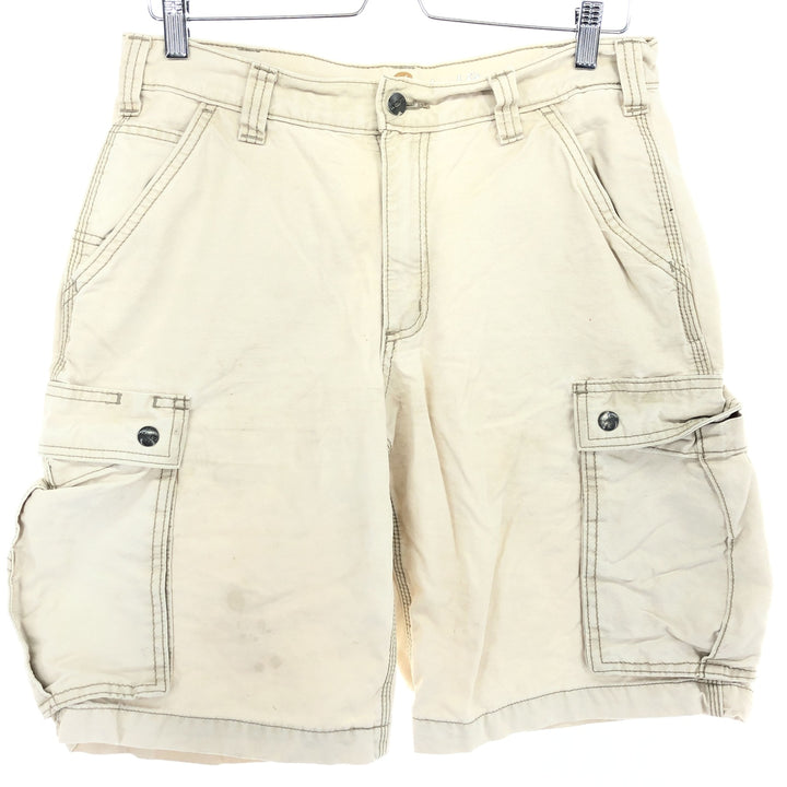 Carhartt Relaxed Fit Cargo Shorts, Men's, W32 cotton Beige type Vintage Second Hand