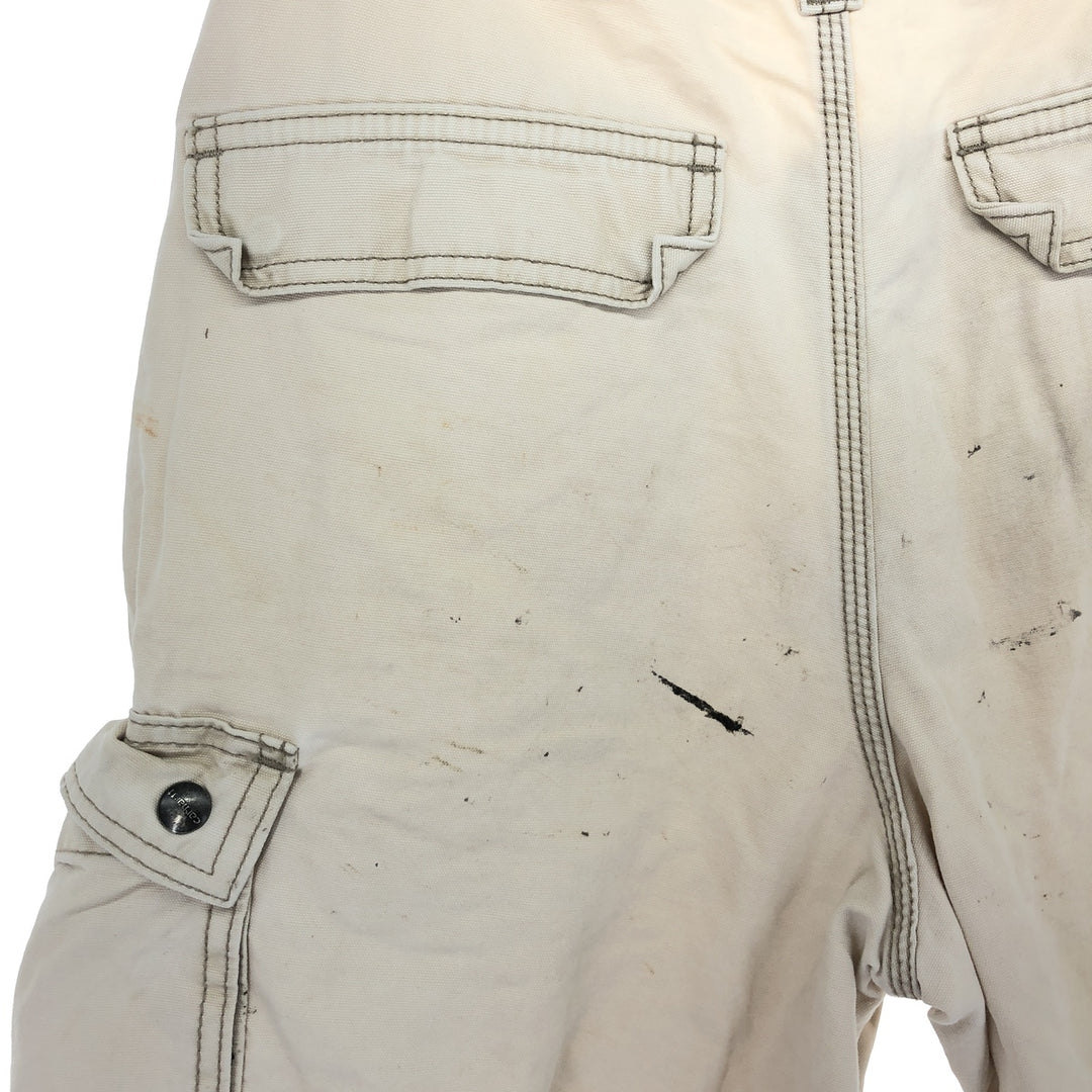 Carhartt Relaxed Fit Cargo Shorts, Men's, W32 cotton Beige type Vintage Second Hand