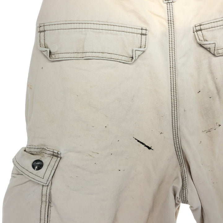 Carhartt Relaxed Fit Cargo Shorts, Men's, W32 cotton Beige type Vintage Second Hand