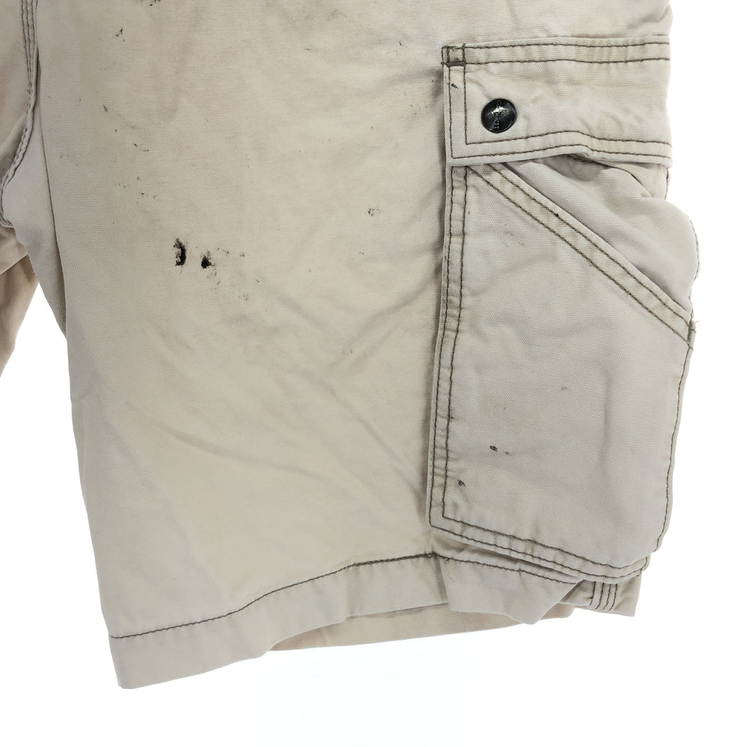 Carhartt Relaxed Fit Cargo Shorts, Men's, W32 cotton Beige type Vintage Second Hand