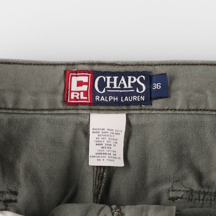 90'S Ralph Lauren CHAPS cargo shorts short pants men's w36 vintage cotton Khaki type Vintage Second Hand