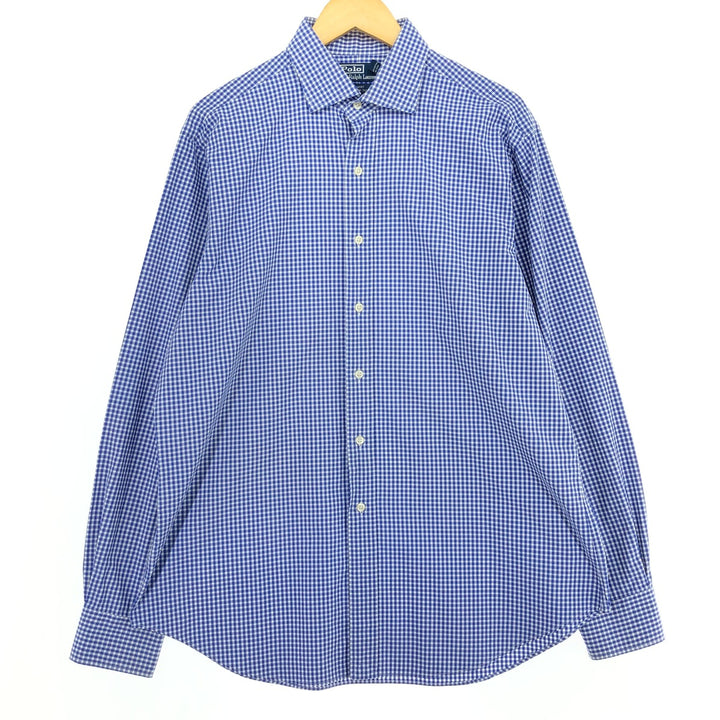 Ralph Lauren Gingham Check Long Sleeve Cotton Check Shirt Men's L /eaa464305