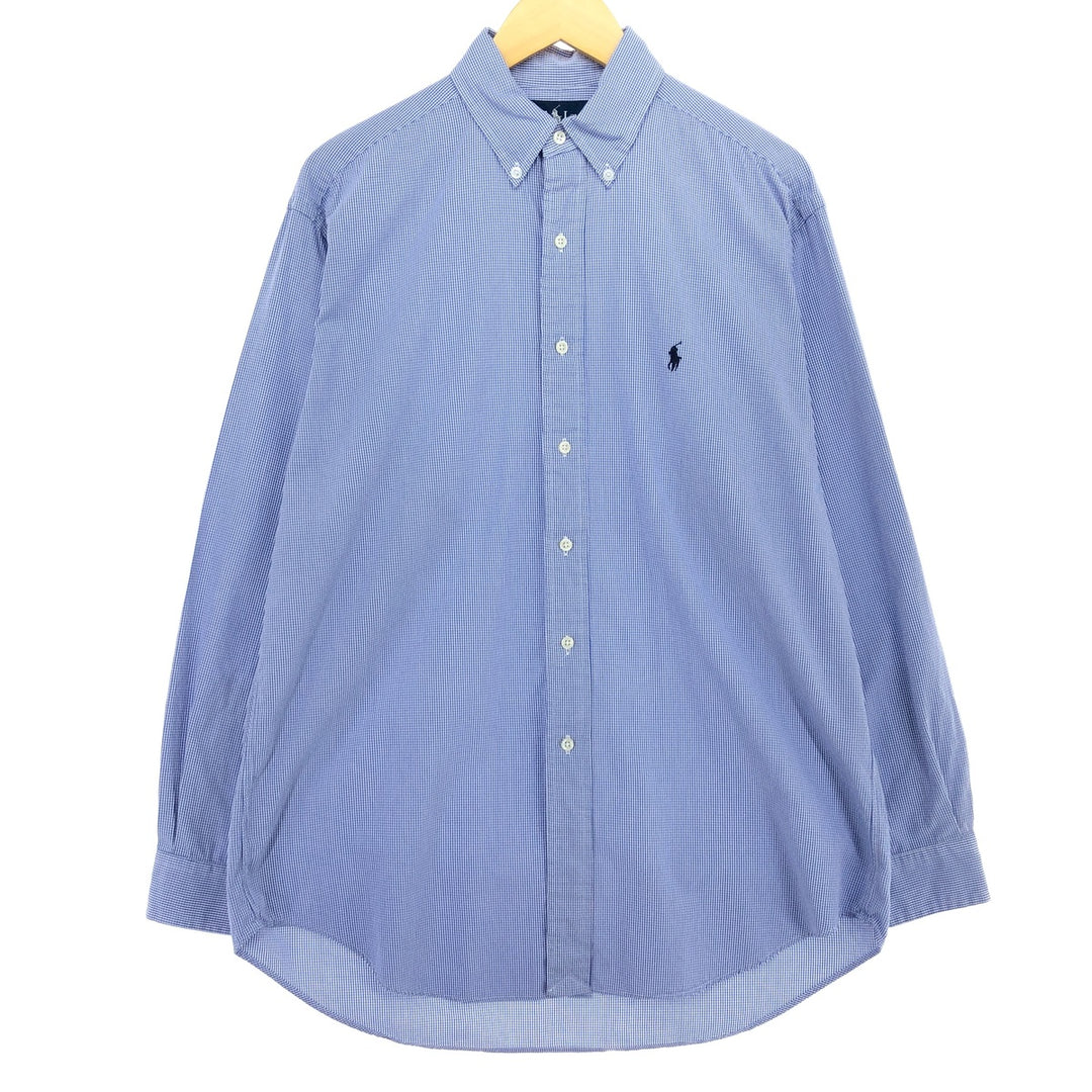 Ralph Lauren Gingham Check Long Sleeve Button-Down Check Shirt Men's XL /eaa464307