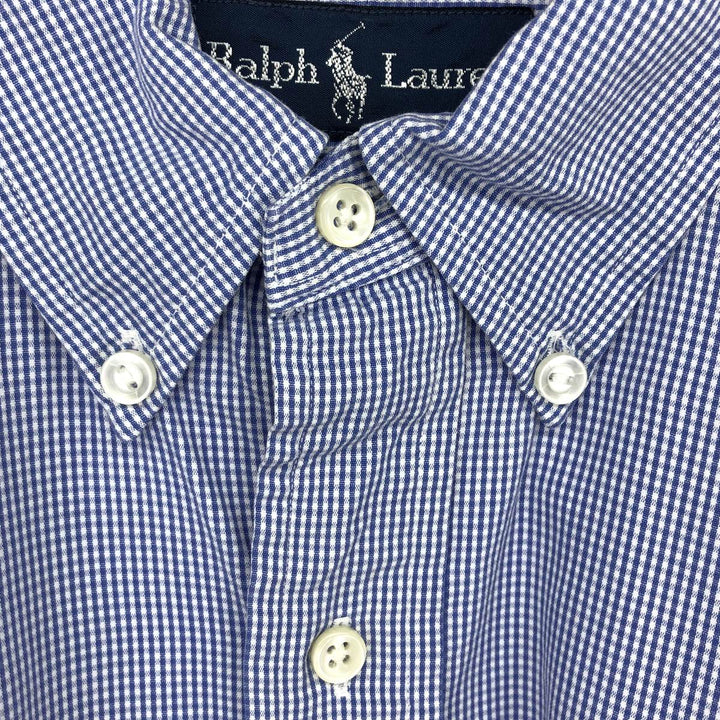 Ralph Lauren Gingham Check Long Sleeve Button-Down Check Shirt Men's XL /eaa464307