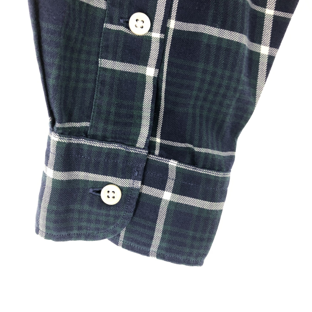 Ralph Lauren POLO by Ralph Lauren MARLOWE Wide Collar Long Sleeve Cotton Check Shirt Men's M /eaa464310