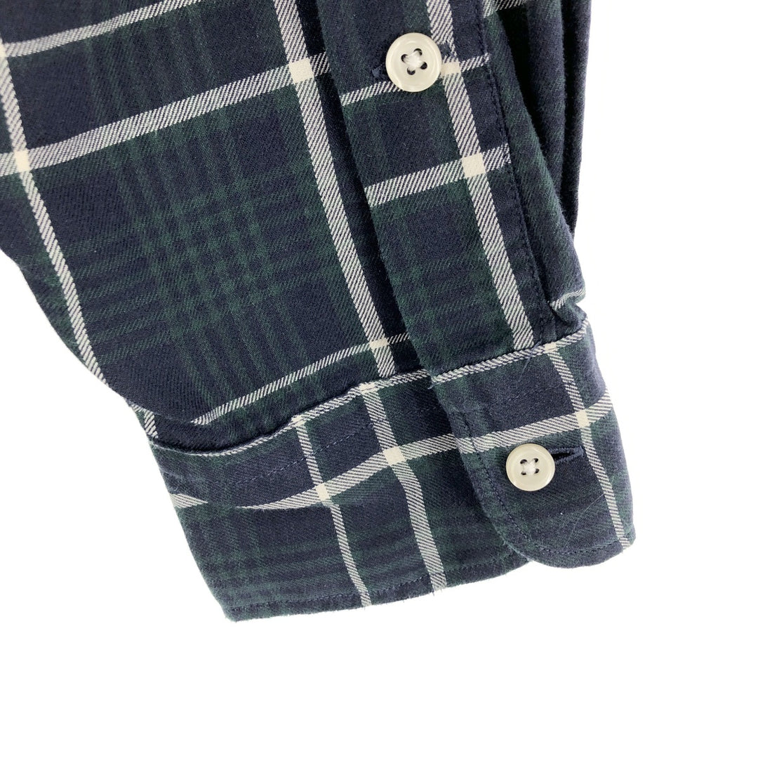 Ralph Lauren POLO by Ralph Lauren MARLOWE Wide Collar Long Sleeve Cotton Check Shirt Men's M /eaa464310