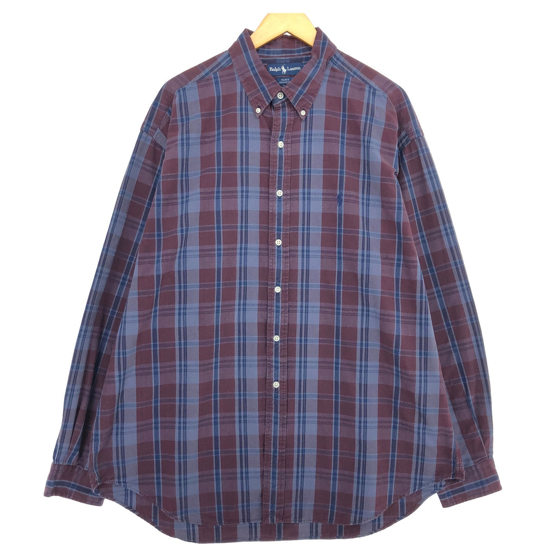 Ralph Lauren BLAKE long sleeve button down check shirt men's XXL /eaa464315