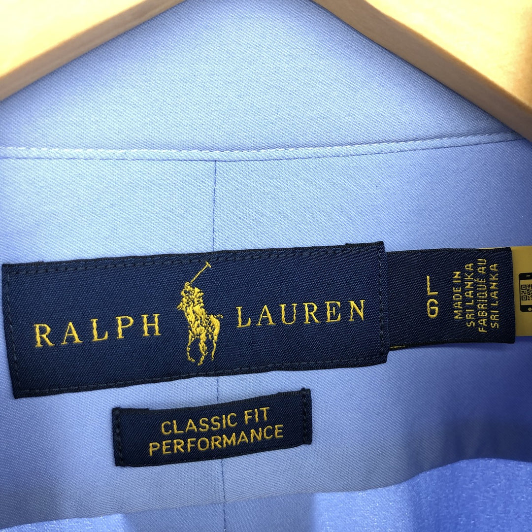 Ralph Lauren CUSTOM FIT long sleeve button down shirt, men's L /eaa464319