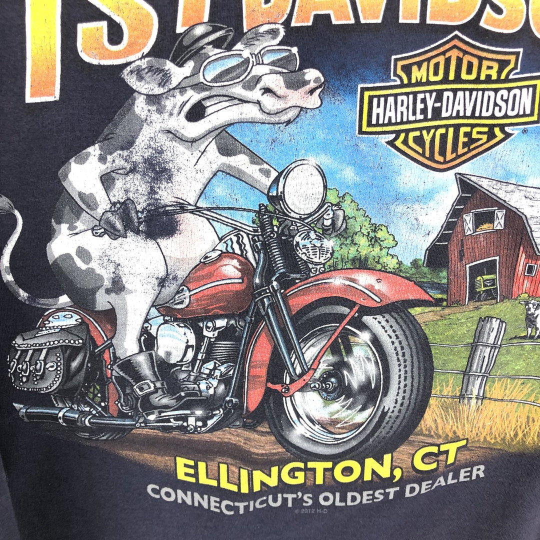 Harley-Davidson Back Print Motorcycle Bike T-Shirt Men's XL / eaa464359