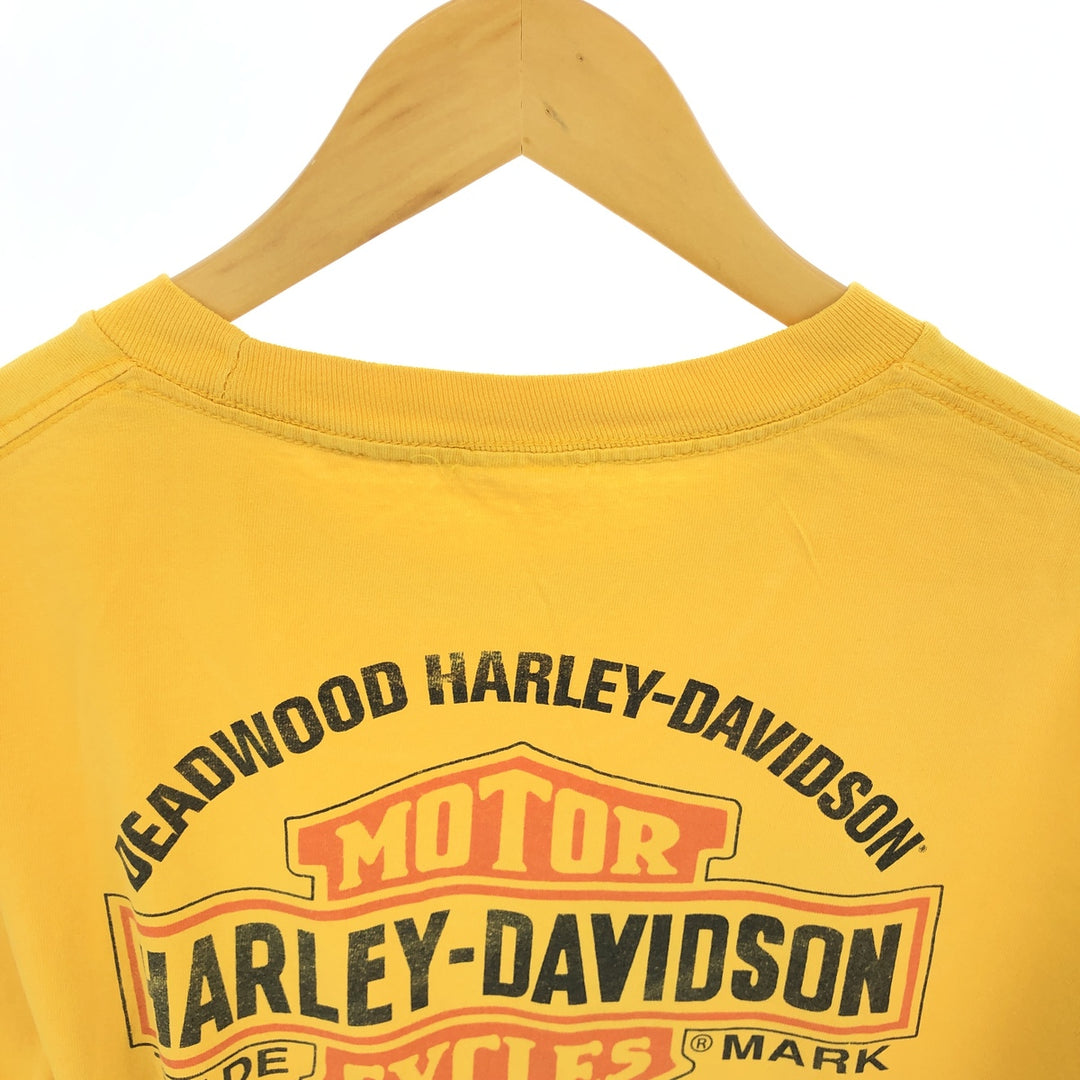 Harley-Davidson Eagle Pattern Motorcycle Bike T-shirt Men's XL equivalent /eaa464362