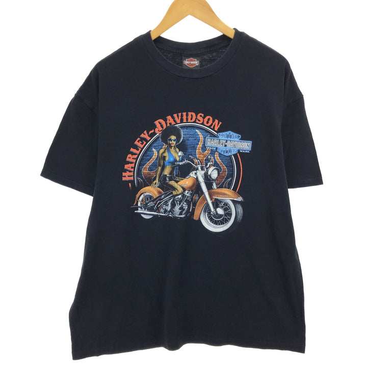 Harley-Davidson Pin-up Girl Motorcycle Bike T-shirt Men's XL equivalent / eaa464371