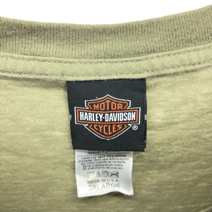 Big size Harley-Davidson motorcycle bike T-shirt made in USA, equivalent to men's XXXL/eaa464375