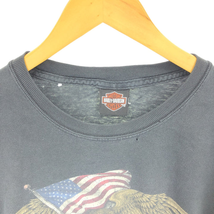 Harley-Davidson Eagle Pattern Motorcycle Bike T-shirt Men's XL /eaa464386