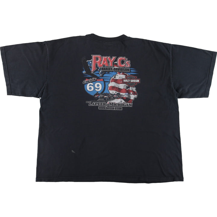 Big size 00'S Harley-Davidson motorcycle bike T-shirt made in USA men's XXXL /eaa464400