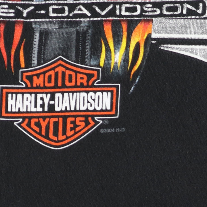 00'S Harley-Davidson Hanes Motorcycle Bike T-shirt Made in USA Men's XL /eaa464407