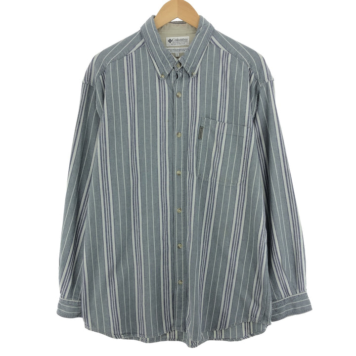 Columbia Long Sleeve Button-Down Striped Shirt Men's XL /eaa464416