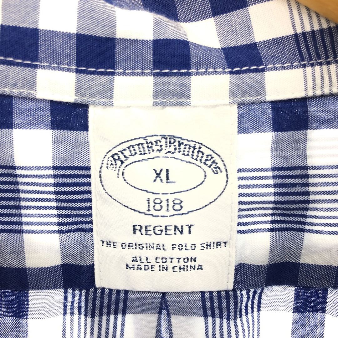 Brooks Brothers 1818 Long Sleeve Button-Down Check Shirt Men's XL /eaa464420