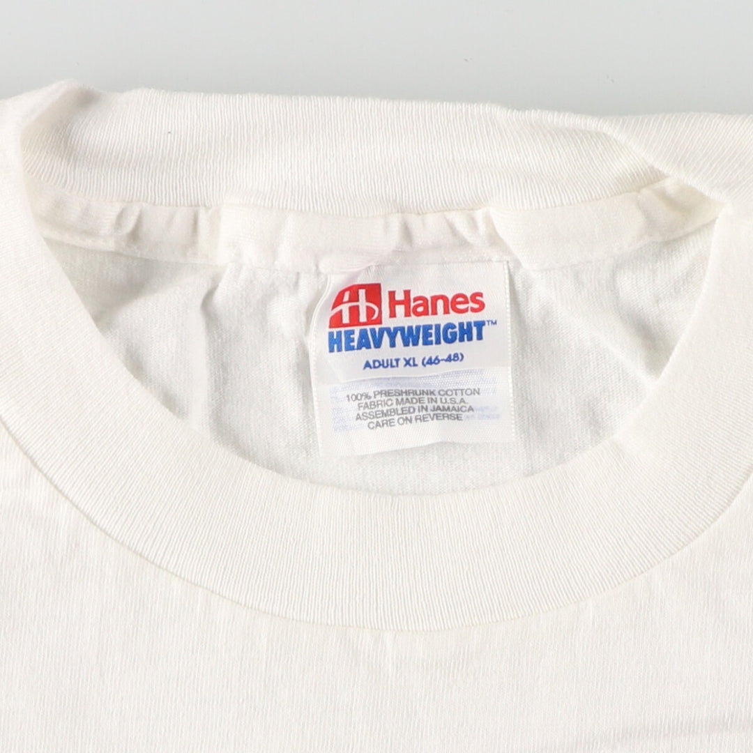 90'S Hanes Heavyweight Advertising T-shirt Men's XL Vintage /eaa464432