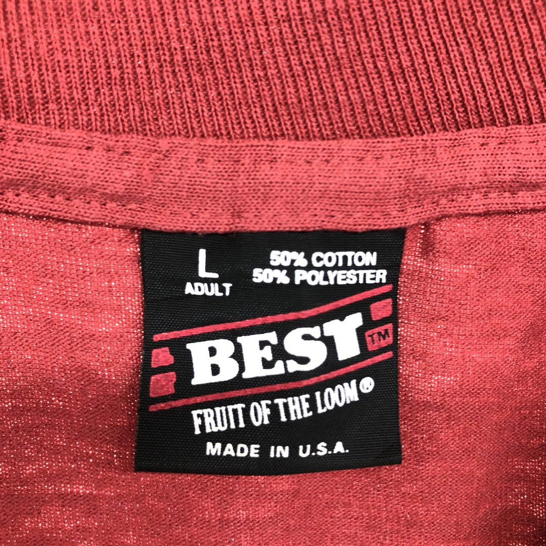 90'S Fruit of the Loom Back Print Message Print T-Shirt Made in USA Men's L Vintage /eaa464440