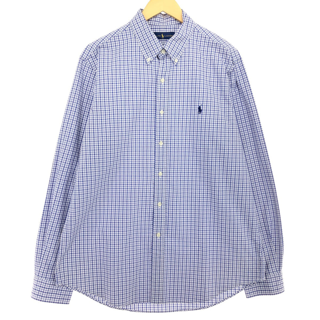 Ralph Lauren Long Sleeve Button Down Check Shirt Men's L /eaa464460