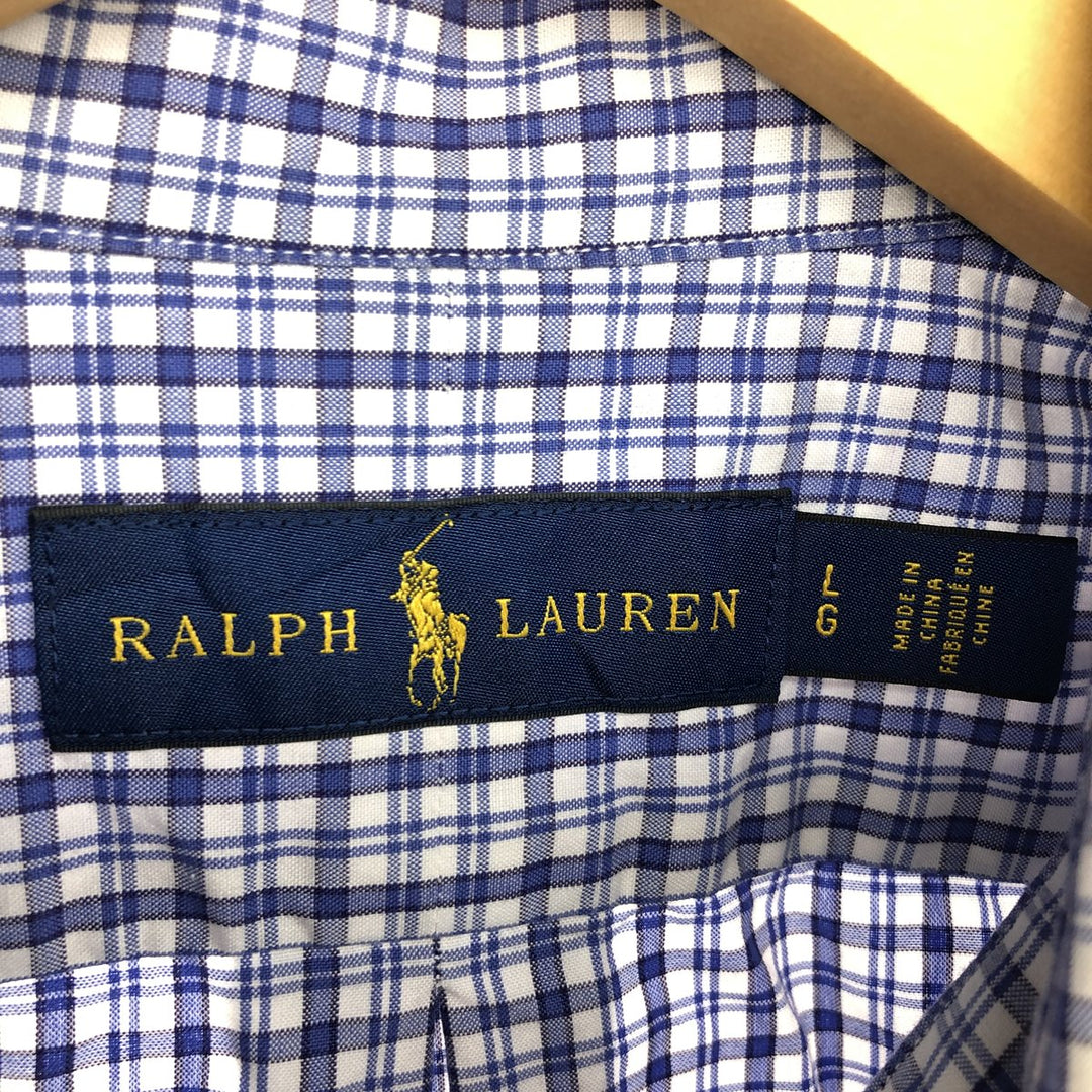 Ralph Lauren Long Sleeve Button Down Check Shirt Men's L /eaa464460