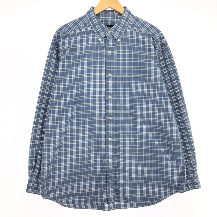 Eddie Bauer Long Sleeve Button Down Check Shirt Men's L /eaa464465