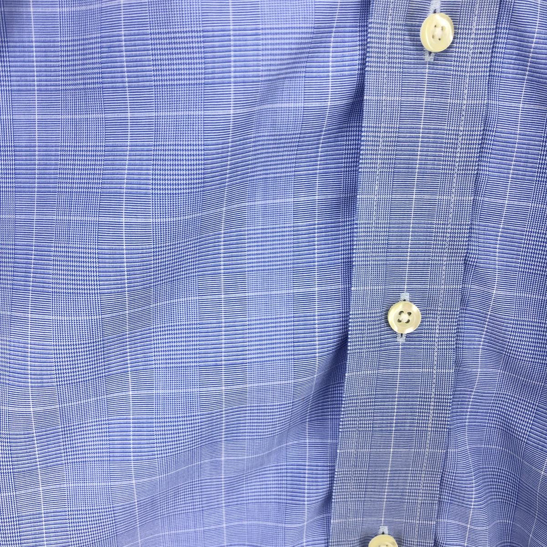 Brooks Brothers Est.1818 Wide Collar Long Sleeve Cotton Check Shirt Men's M /eaa464466