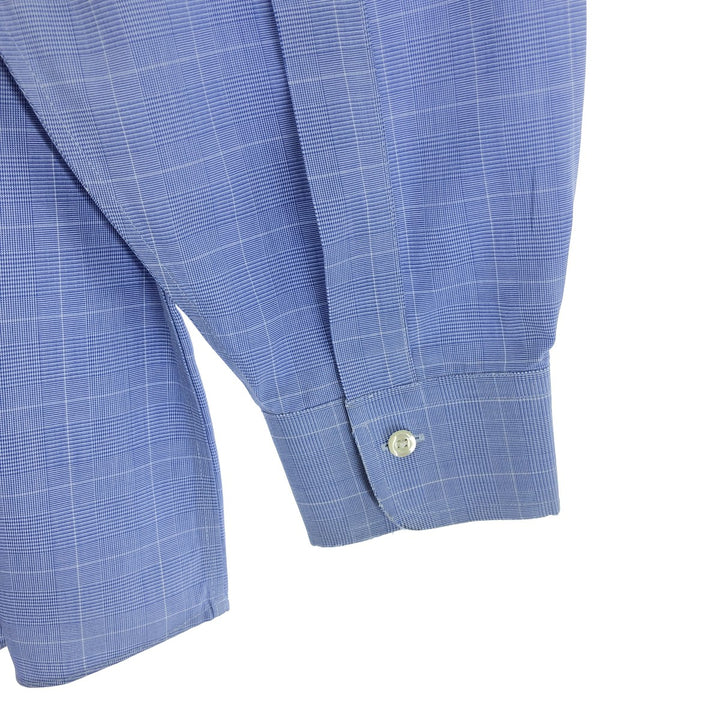 Brooks Brothers Est.1818 Wide Collar Long Sleeve Cotton Check Shirt Men's M /eaa464466