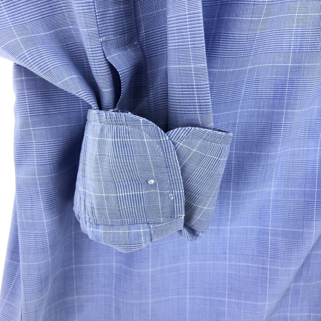 Brooks Brothers Est.1818 Wide Collar Long Sleeve Cotton Check Shirt Men's M /eaa464466