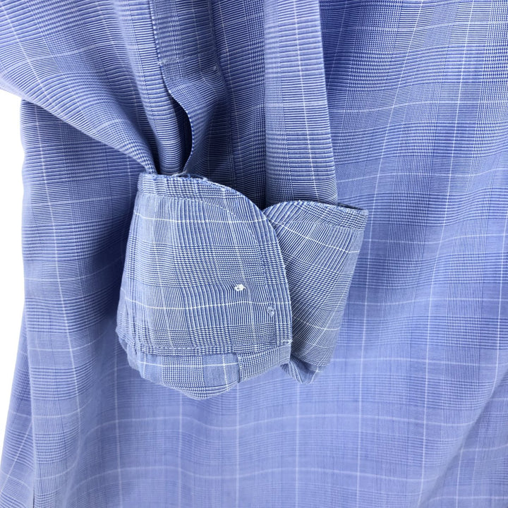 Brooks Brothers Est.1818 Wide Collar Long Sleeve Cotton Check Shirt Men's M /eaa464466