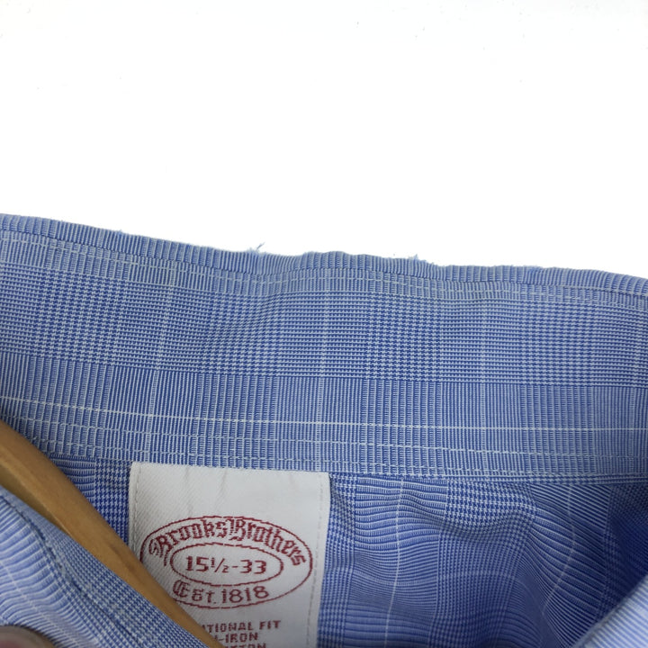 Brooks Brothers Est.1818 Wide Collar Long Sleeve Cotton Check Shirt Men's M /eaa464466